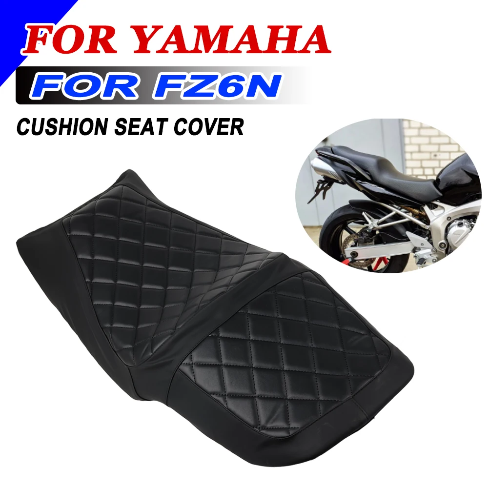 

Motorcycle Accessories Leather Seat Cushion Guard Cover For YAMAHA FZ6N FZ 6N Thermal Insulation Thick Sponge Cushion Protector