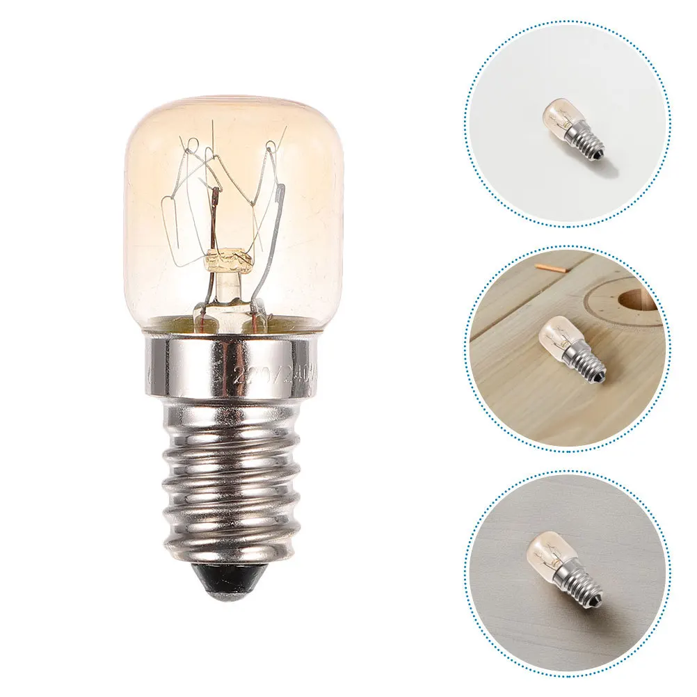 

4pcs E14 Led Bulb For Microwave Stove 300℃ Heat Resistant Appliance Light Replacement 15W High Temperature Lamp Bulbs