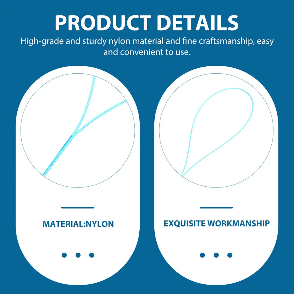 

100Pcs Dental Floss Threaders Nylon for Braces Crowns Bridges Professional Multipurpose Floss Threaders Brace Nylon Thread