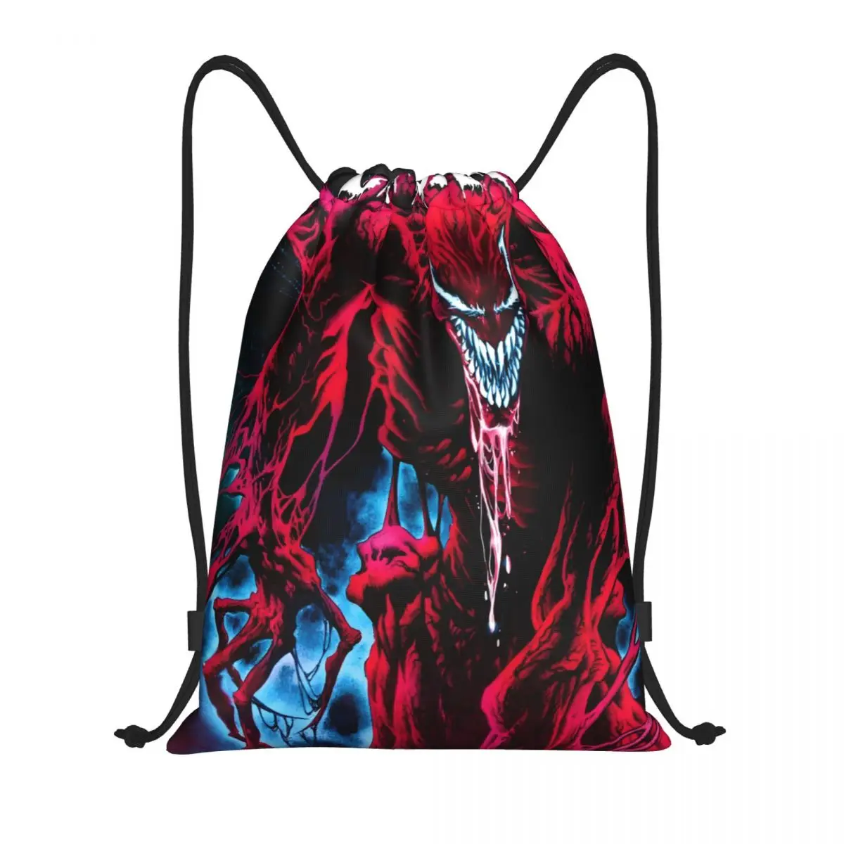 

Custom Venom Drawstring Bags Women Men Portable Sports Gym Sackpack Superhero Comics Shopping Backpacks
