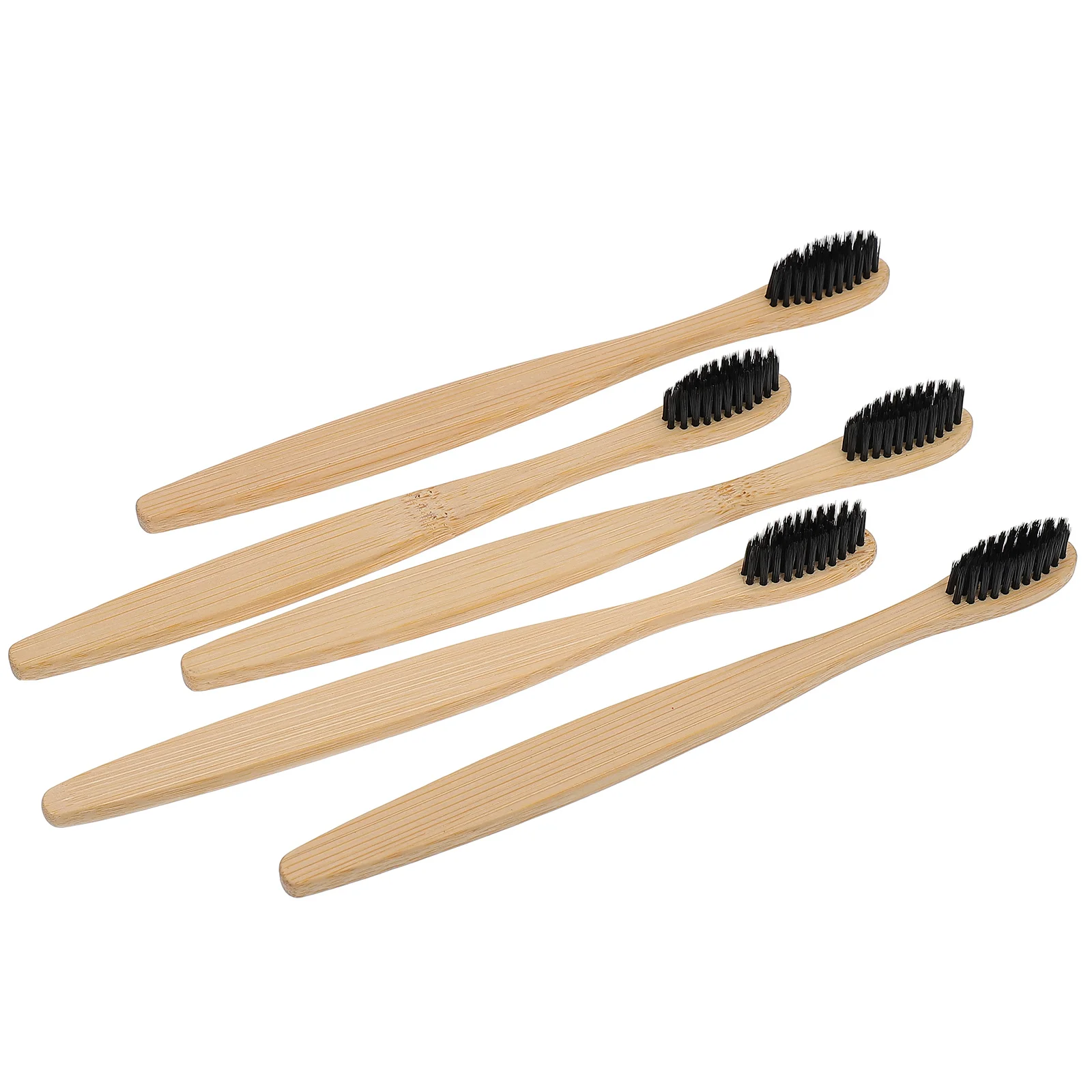 

10 Pcs Wooden Bamboo Handle Toothbrush Cleaning Toothbrushes for Adult Plush Care Nylon Wool Child Gnomes