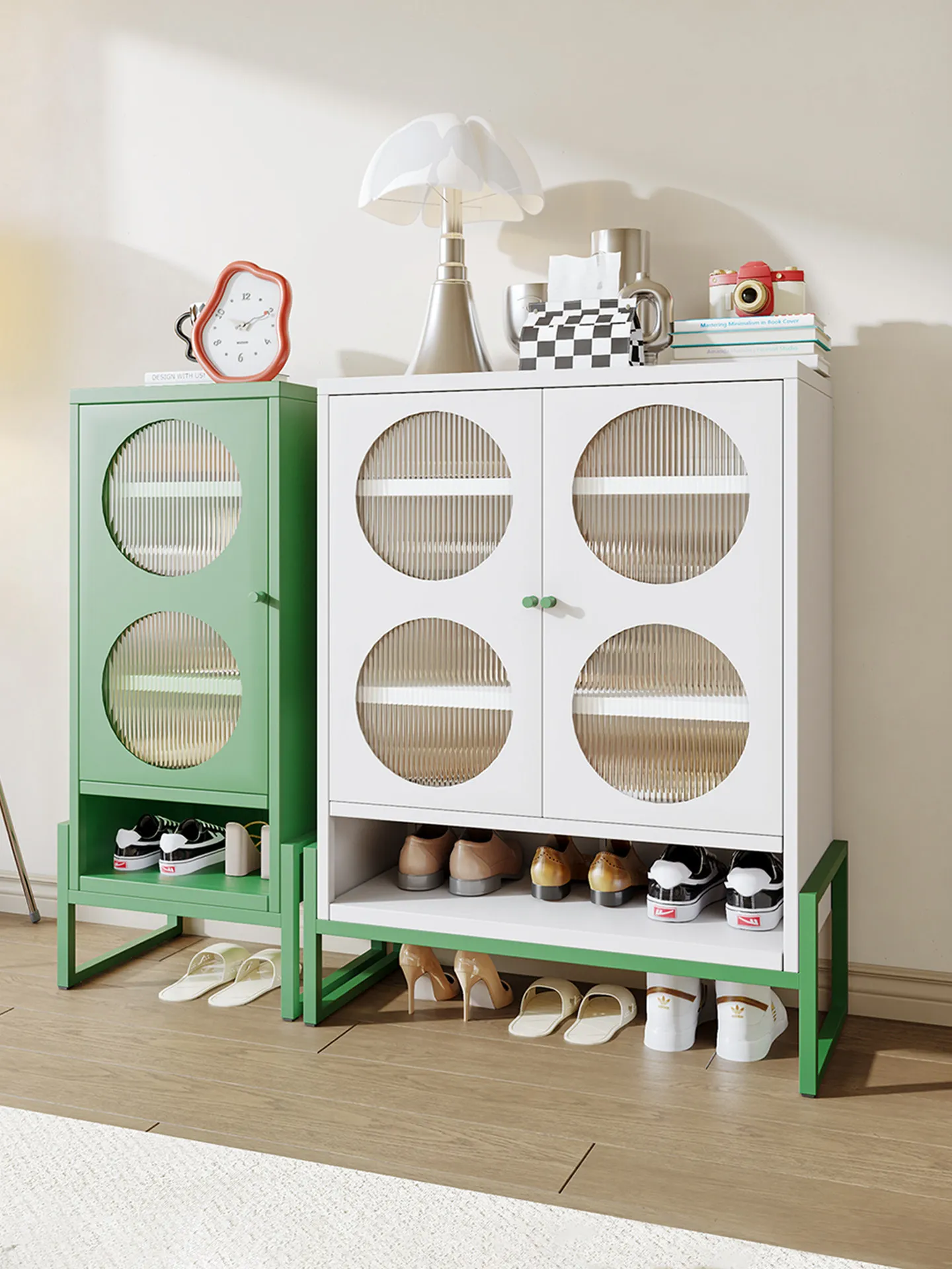 

Стальной шкаф для обуви, бытовая дверь, новинка 2025 года, легкий роскошный входной шкаф для хранения, встроенный у стену, шкафчик для коридора