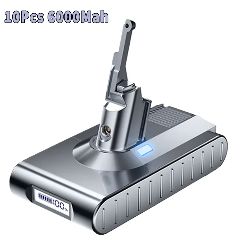 21.6V Voor Dyson V8 6000mAh Batterij 21700 Mobiele V8 Absolute Handstofzuiger Voor Dyson V8 SV10 Oplaadbare batterij