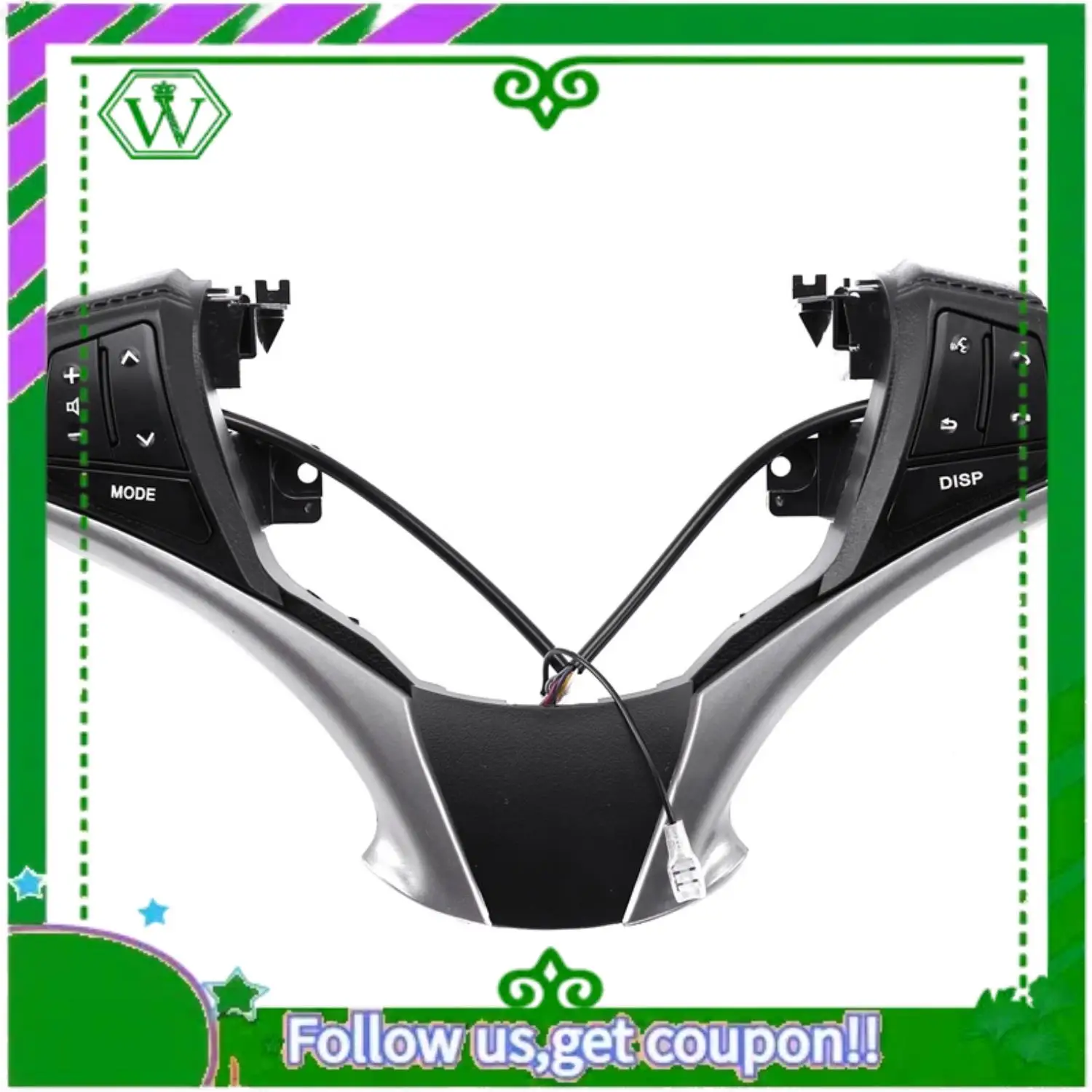 

AC34-Audio Control Switch 84250-0D120 84250-0D120-E0 Multifunctional Steering Wheel Fit For Toyota Yaris 2013-2016 10 Key