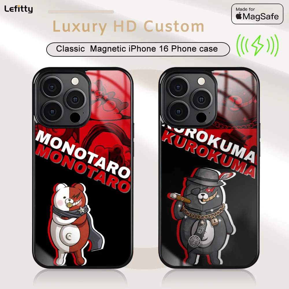 

Anime Game D-Danganronpa Phone Case For iPhone 16 15 14 13 12 11 Pro Max Plus Mini Magnetic Magsafe Wireless Charging Cover