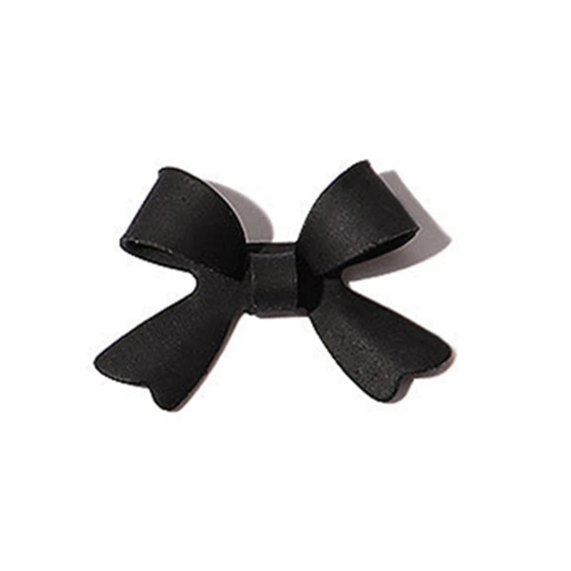 E1YE Flatback Bows เล็บ Matte Bowknot Decals สีสันโบว์เล็บเครื่องประดับ Bows ตกแต่งเล็บ DIY Crafting