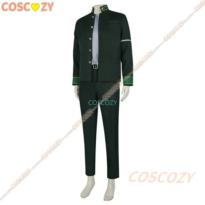 Anime Cosplay Wind Breaker Kyotaro Sugishita Cosplay Costume High School Uniform Coat Jacket Shirt Pants Belt Green Con Suit Boy