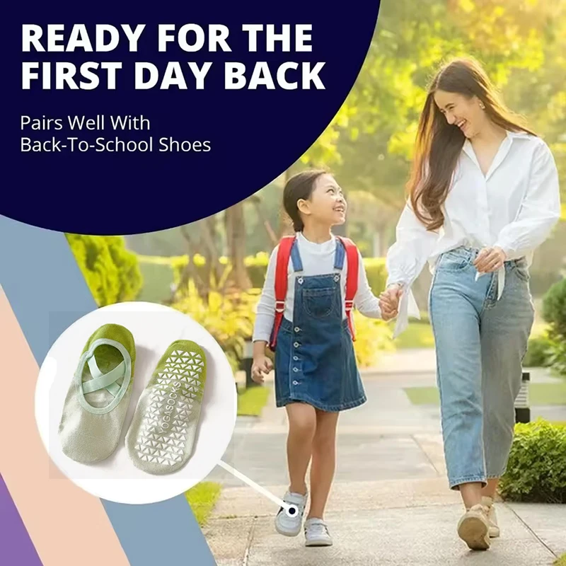 زوج واحد من جوارب اليوغا المصنوعة من السيليكون المتدرج مناسبة للنساء من بيلاتيس للياقة البدنية وقبضة جوارب رياضية للرقص في الأماكن المغلقة