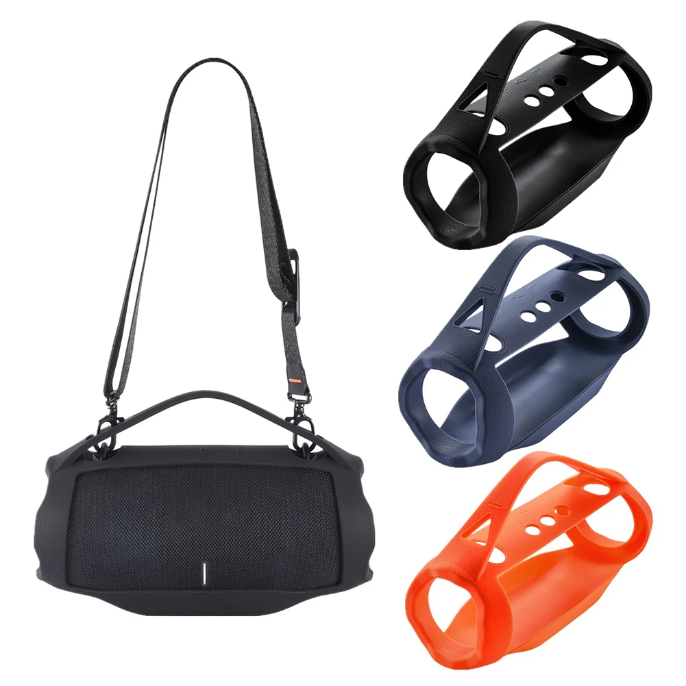 حافظة غطاء سيليكون مضادة للانزلاق من السيليكون مع مقبض مكبر الصوت الغطاء الواقي لمكبر الصوت JBL Xtreme 4 المحمول BT