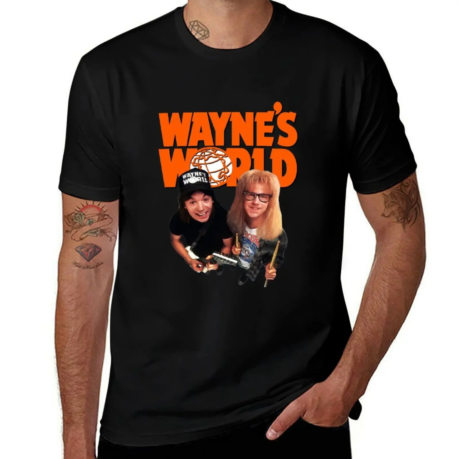 Wayne's World T-Shirt Casual Lightweight Short Sleeve Top