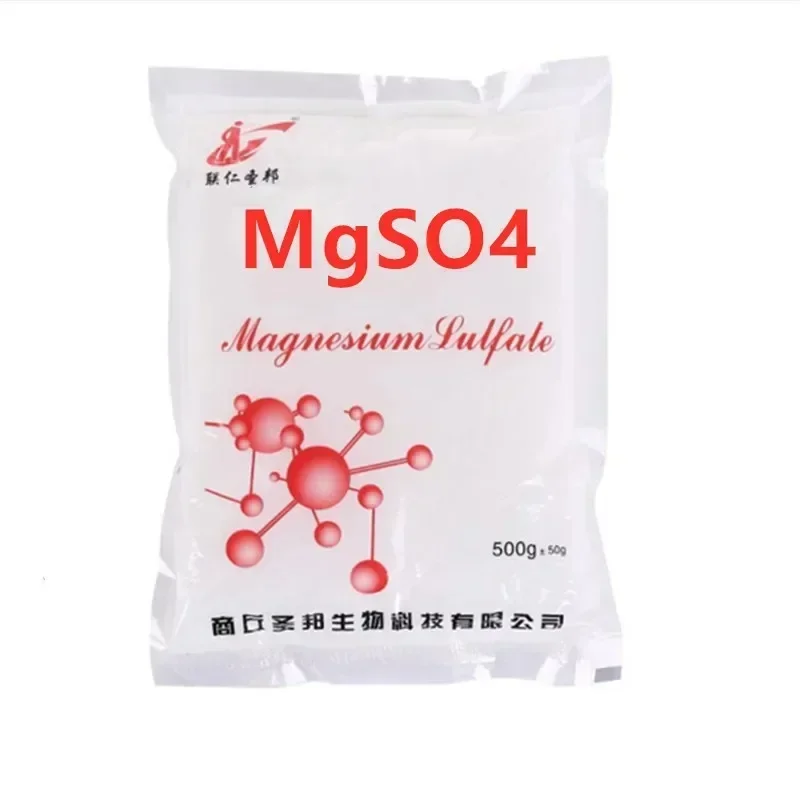 High Quality 500g Magnesium Sulfate Food for Plant Growth - USP Grade MgSO4 Fertilizer Epsom Salts