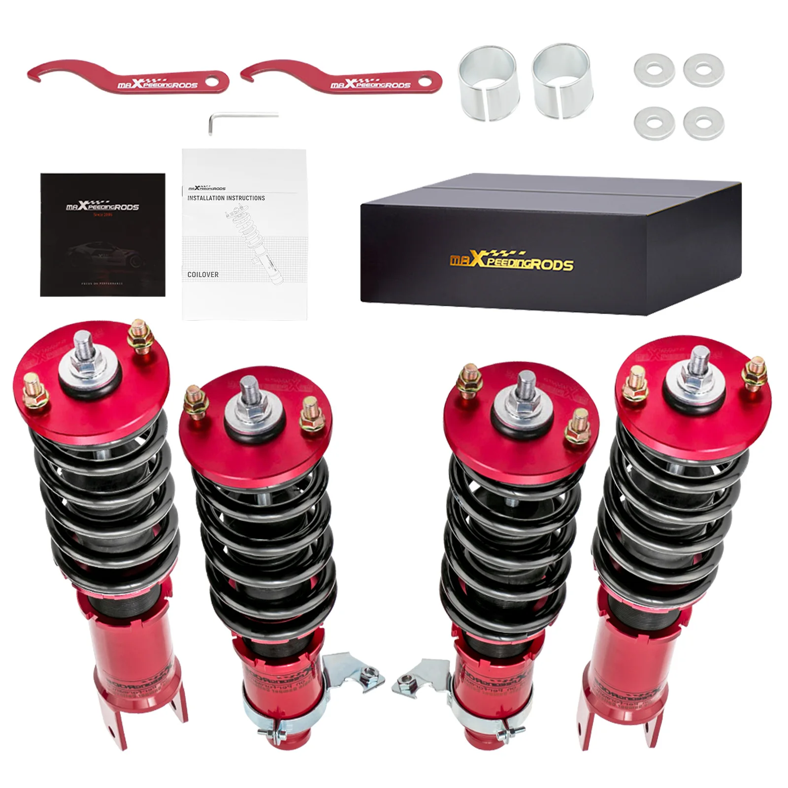 Coilover Height Adjust Suspension For Honda CIVIC 88-91 CRX ED EE EF Shock Strut	Adjustable Height Shock Absorbers Struts