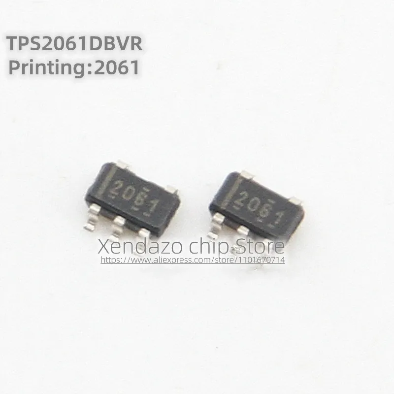 10pcs/lot TPS2061DBVR TPS2061 Silk screen printing 2061 SOT23-5 package Power chip