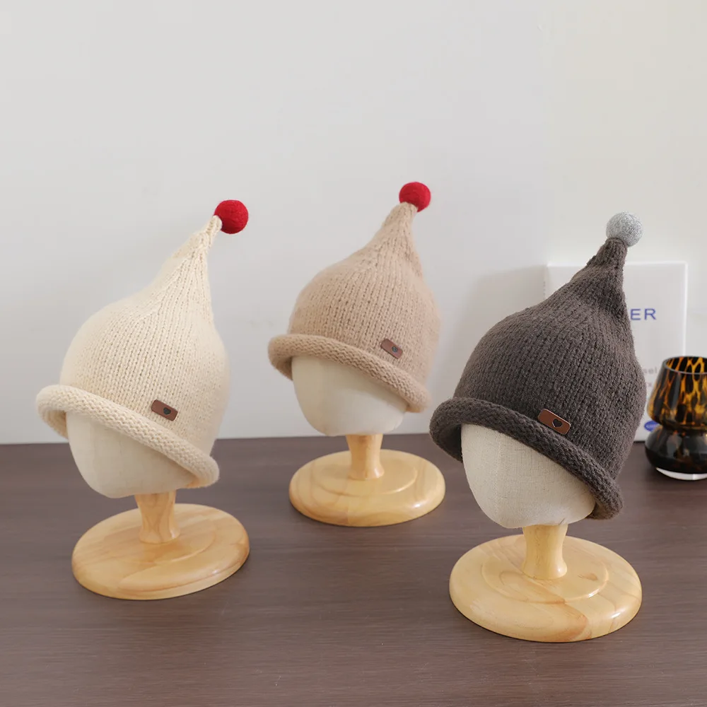 

Kids Winter Hats For Newborn Boys Crochet Bonnet Toddler Girl Caps Children Baby Boy Accessories Warm Hats