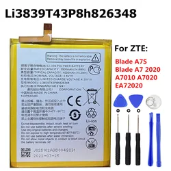 New Original 4000mAh Li3839T43P8h826348 Battery for ZTE Blade A7S A7 2020 A7010 A7020 EA72020 Mobile Phone