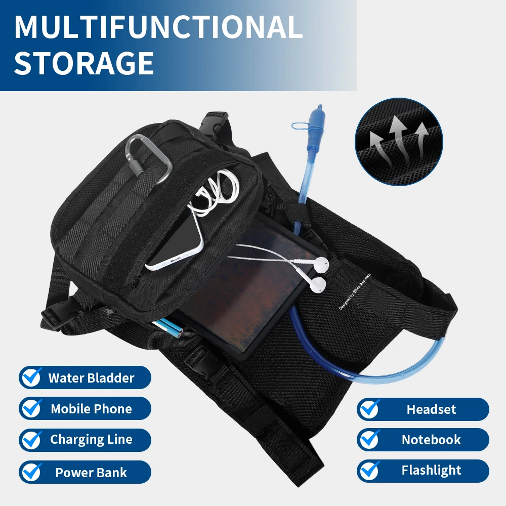 Mini Chest Bag for Men Women Lightweight Portable Phone Pouch Compact Sling Crossbody Bag for Daily Travel Outdoor Commute view 2