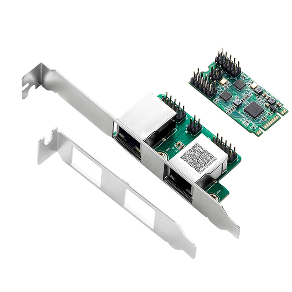 ギガビットネットワークカード,m.2からデュアルポート,2.5g,2つのrj45ポート,2500 mbps,1000m,b,mキースロット,2242サイズ