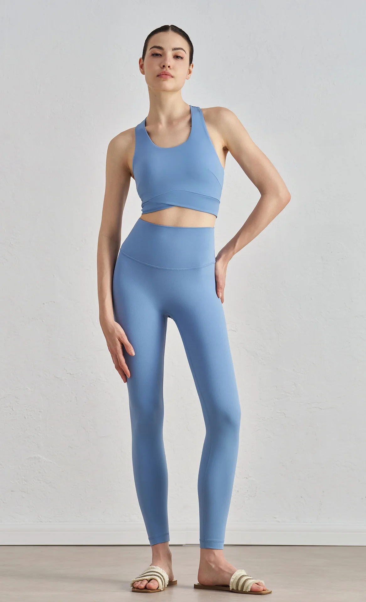 Damen-Yoga-Hosen Leggings, verbesserte Generation, hohe Taille, Fitness-Leggings mit Po-Lifting-Effekt, Anti-Curling-Design für ideales Fitness-Ergebnis – Detail 9