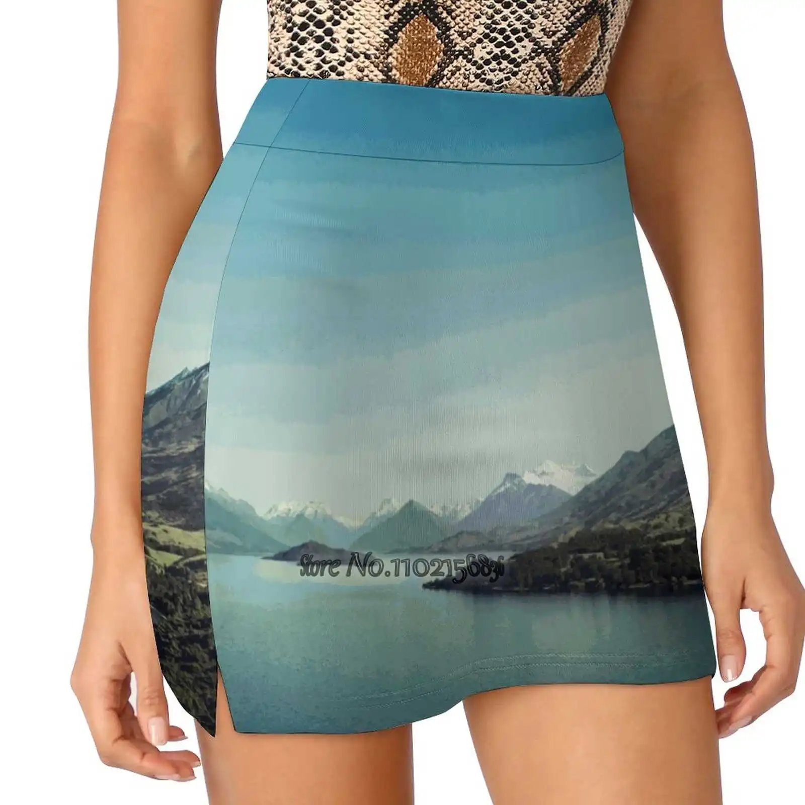 On My Way To Glenorchy ( Things Happened To Me ) Women'S Summer Fake Two Piece Skirts Casual Sports Beach Skirt Girl Skorts