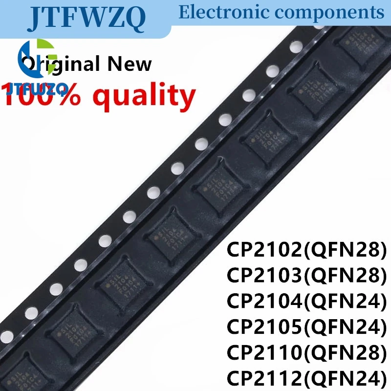 5pcs/lot CP2102 CP2102-GMR CP2103 CP2103-GMR CP2104 CP2104-F03-GMR CP2105 CP2105-F01-GM CP2110 CP2112 QFN24 QFN-28 In Stock IC