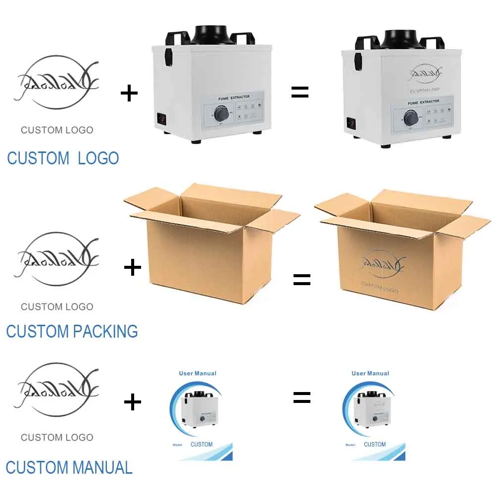 Nail Dust Collector Beauty Salon Vacuum Cleaner  Extractor Machine Hepa Carbon Filter view 4