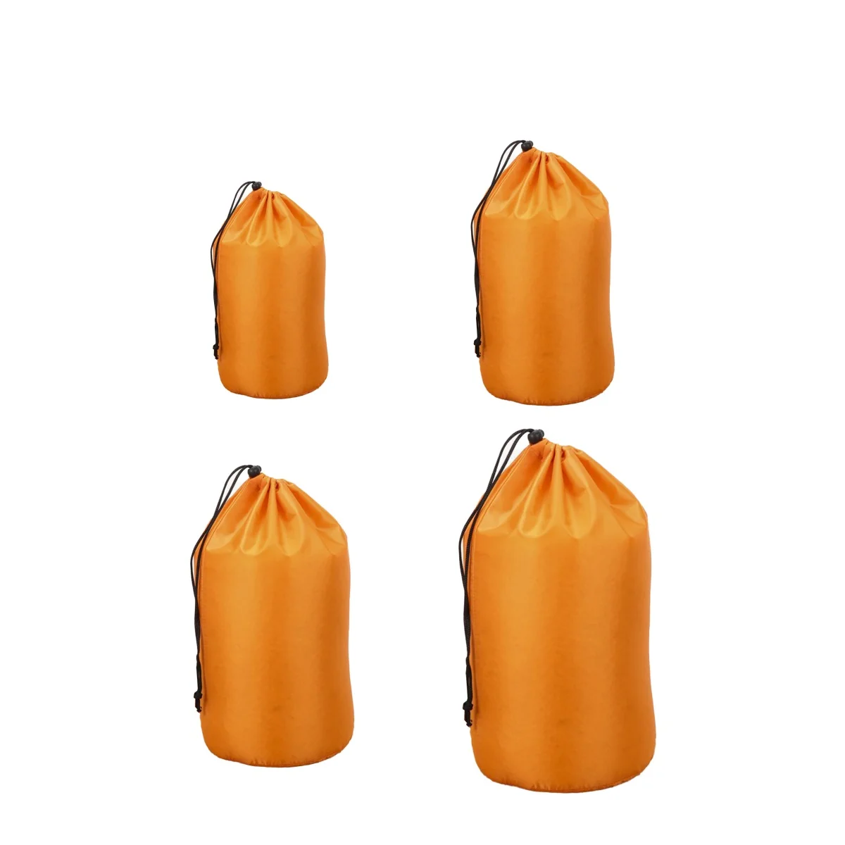 4PCS Stuff Sacks Drawstring Storage Bag Camping Bags Dustproof Outdoor Camping Polyester Bundle Pocket Drawstring Bag Soft Nylon