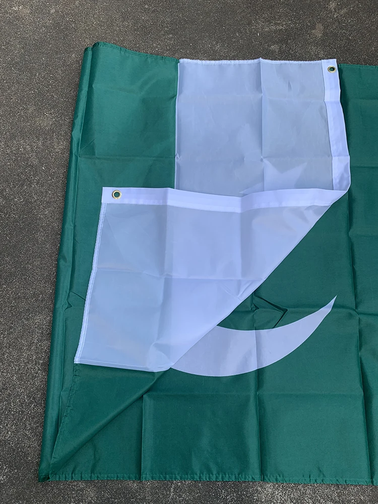 Z-ONE FLAG Pakistan flag 3x5 Feet   90x150cm polyester hanging Super Poly football FLAG Indoor Outdoor Polyester Flag