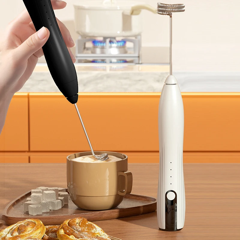 Portable USB Electric Egg Beater For Household Kitchen Handheld Egg White Coffee Frother For Whipping And Whipping Cream