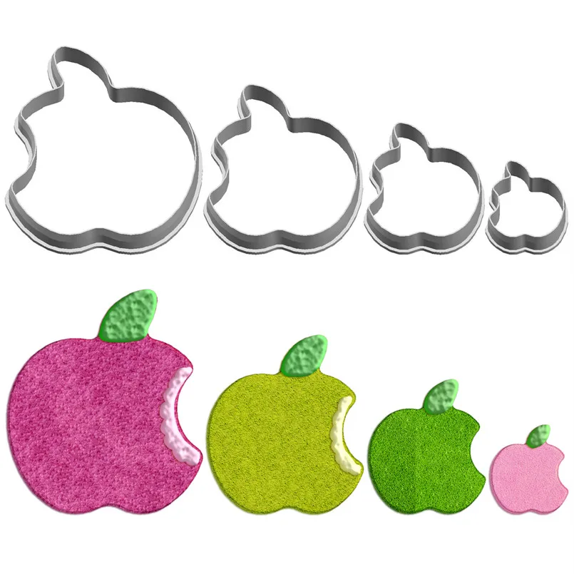 

Four Specifications Cartoon Plant Fruit,Nutritious Apples,Plastic Molds,Cake Fondant Tools,Cookie Sushi and Fruits Cutters