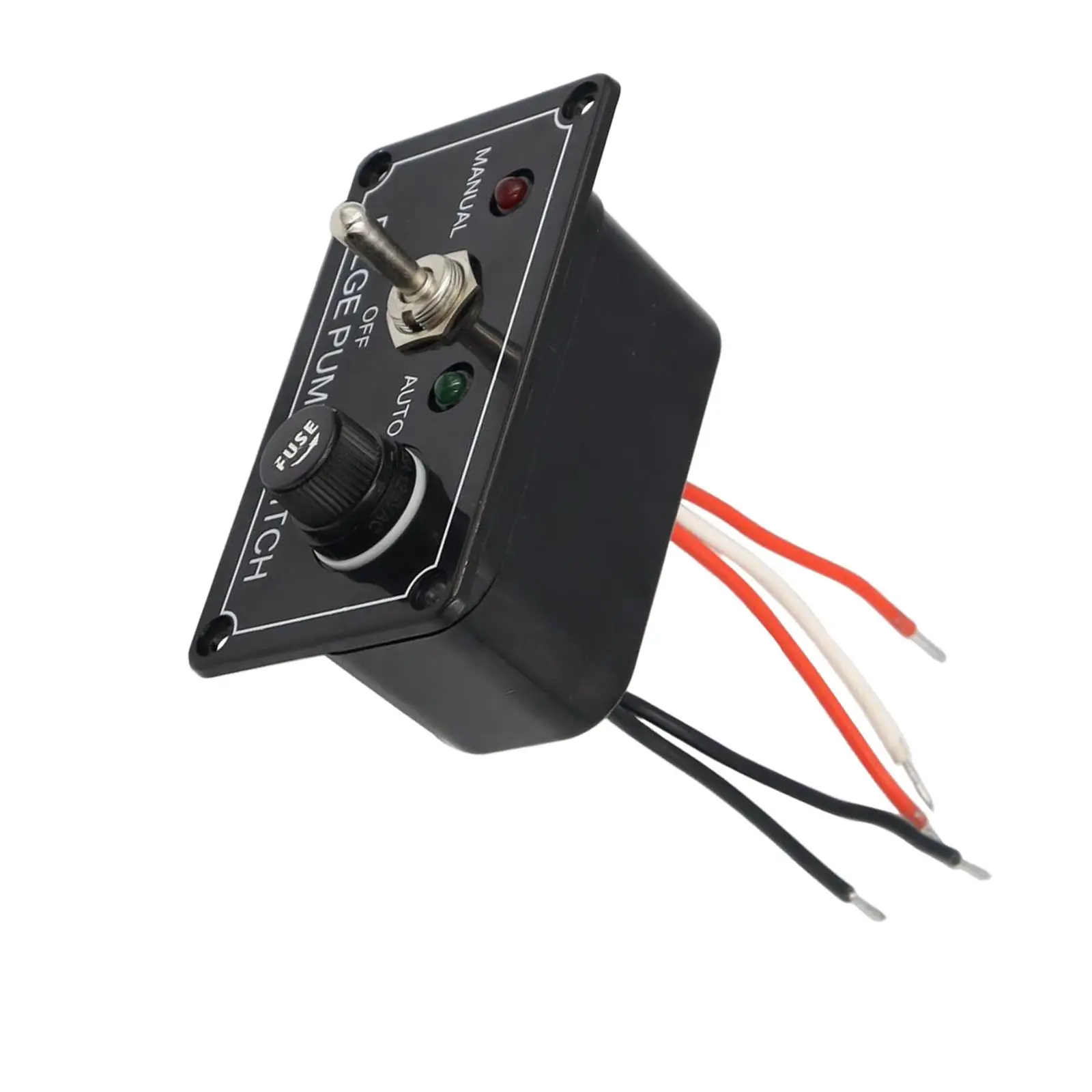 Panel de interruptor de bomba de sentina, indicador LED DC 12V 5A apto para yates marinos