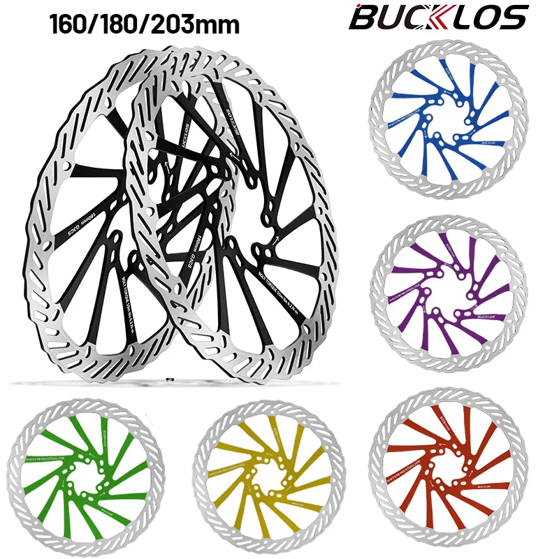 

BUCKLOS Bicycle Rotor 160/180/203mm Disc Brake Rotor 6 Bolt Ultralight Brake Disc Mtb Road Bike Folding Bicycle Rotors for SRAM