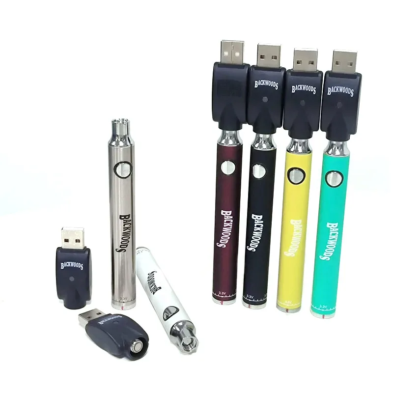 30 قطعة قلم Vape الكوكيز والخشاب الخلفية والمفاصل النحاسية التسخين المسبق البطارية 900 مللي أمبير 3.3-4.8 فولت 510 موضوع بطارية Vape السجائر الإلكترونية