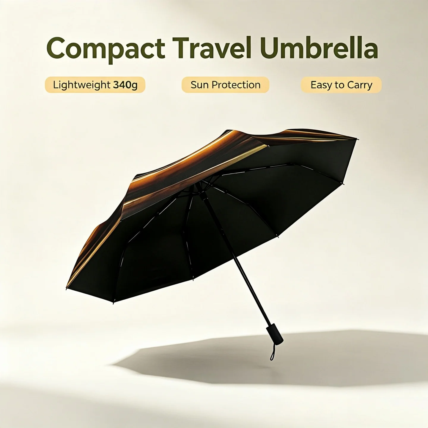 Creative Crocodile Eye Pattern Foldable Umbrella Windproof Waterproof Lightweight Business Gift New Year Holiday Party Favors