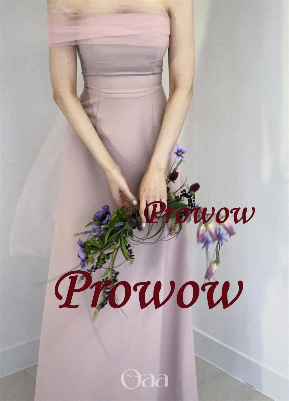 

Prowow Elegant Pink Strapless Prom Dress Korea Photo Shoot Floor Length A Line Wedding Party Gown with Bolero Corset Customized
