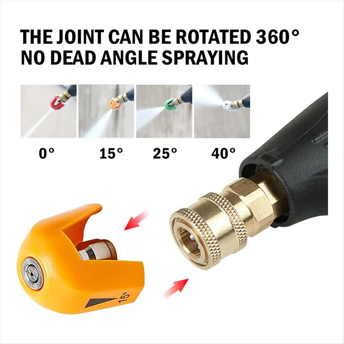 MALL 5 Pack Quick Connect Pressure Washer Nozzle Tips Without Base-for SPX3000 Series & Universal Pressure Washers