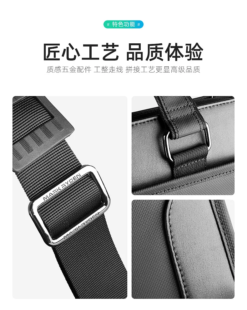 Mark Ryden Men Laptop case Oxford Briefcase Travel Bags Large Handbag Messenger Bags Male Fashion Shoulder Bag