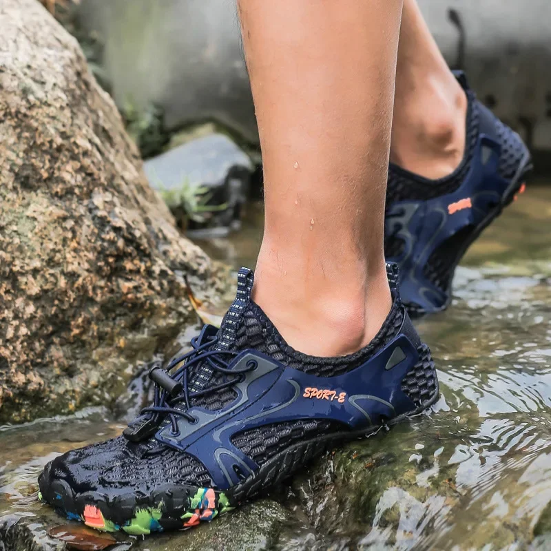 2024 New Outdoor Five-finger Shoes Creek Shoes Beach Diving Swimming Wading Mountaineering Sports Men