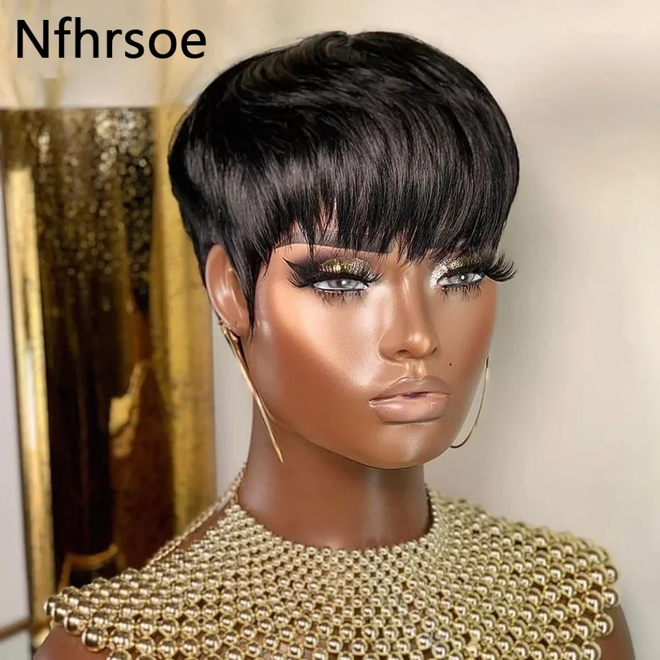 Kurze Echthaar-Perücken, Pixie – Short Pixie Cut Wig Human Hair Cheap Bewertung und Preis