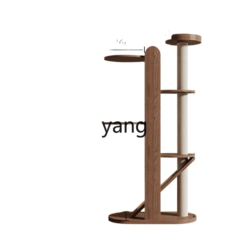 ZL solid wood cat climbing frame integrated cat jumping platform cat scratching column grinding claws