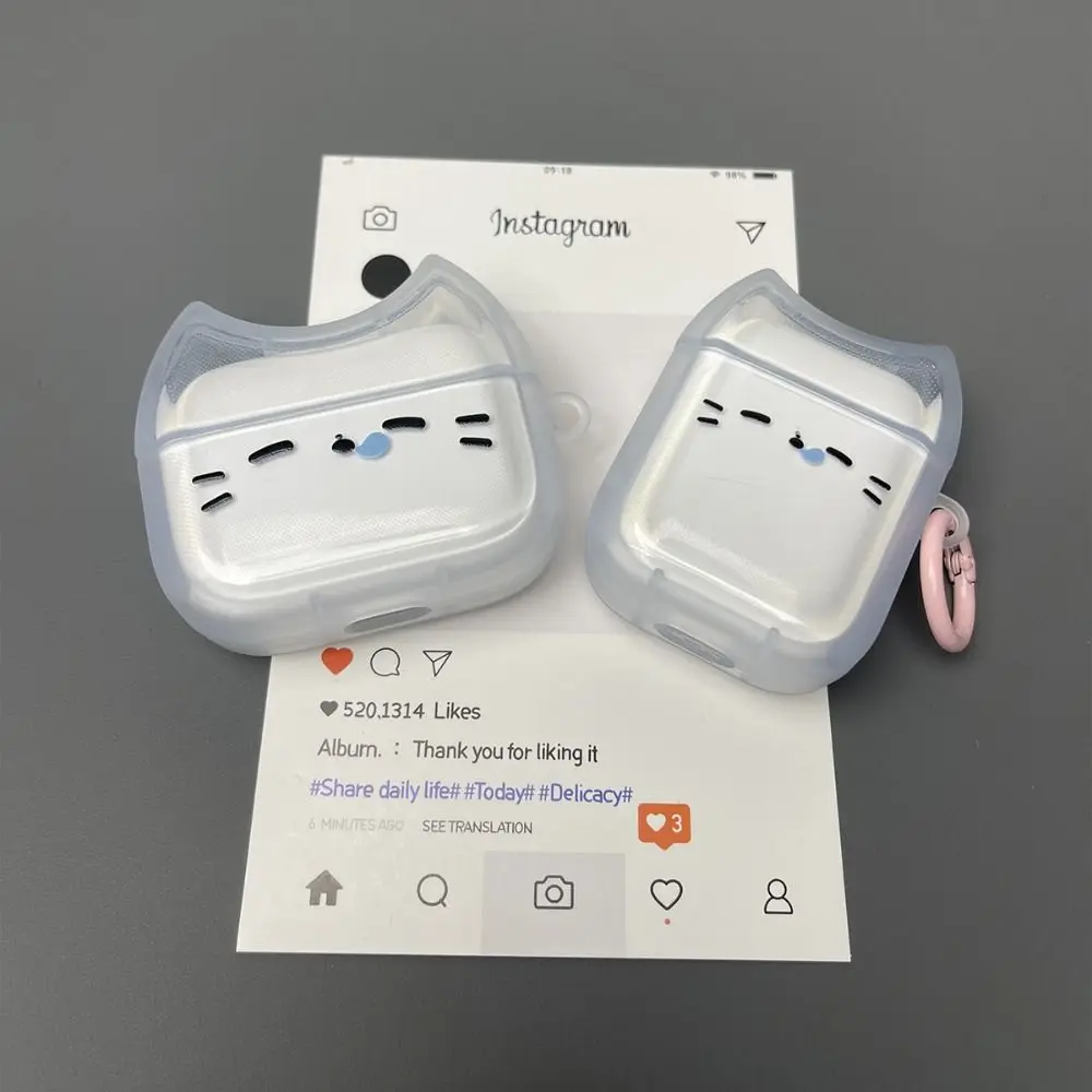 Étui pour écouteurs Anti-chute, chat endormi, Anti-poussière, antichoc, étui de protection pour écouteurs avec porte-clés pour Airpods 4 3 2 1/ Pro/Pro2