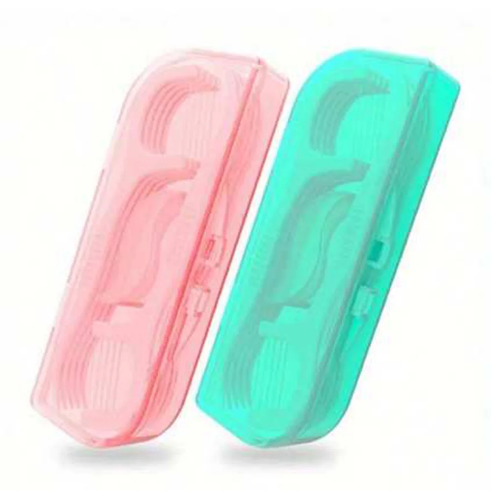2Pcs Dental Floss Storage Box, Simple Creative Design, Portable Oral Care Organizer for Travel & Business