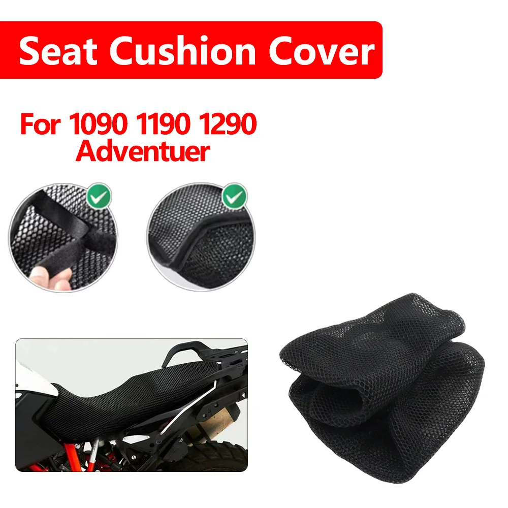 

For 1090 1190 1290 Adventuer Motorcycle Accessories 3D Mesh Fabric Cushion Waterproof Protection Seat Cover