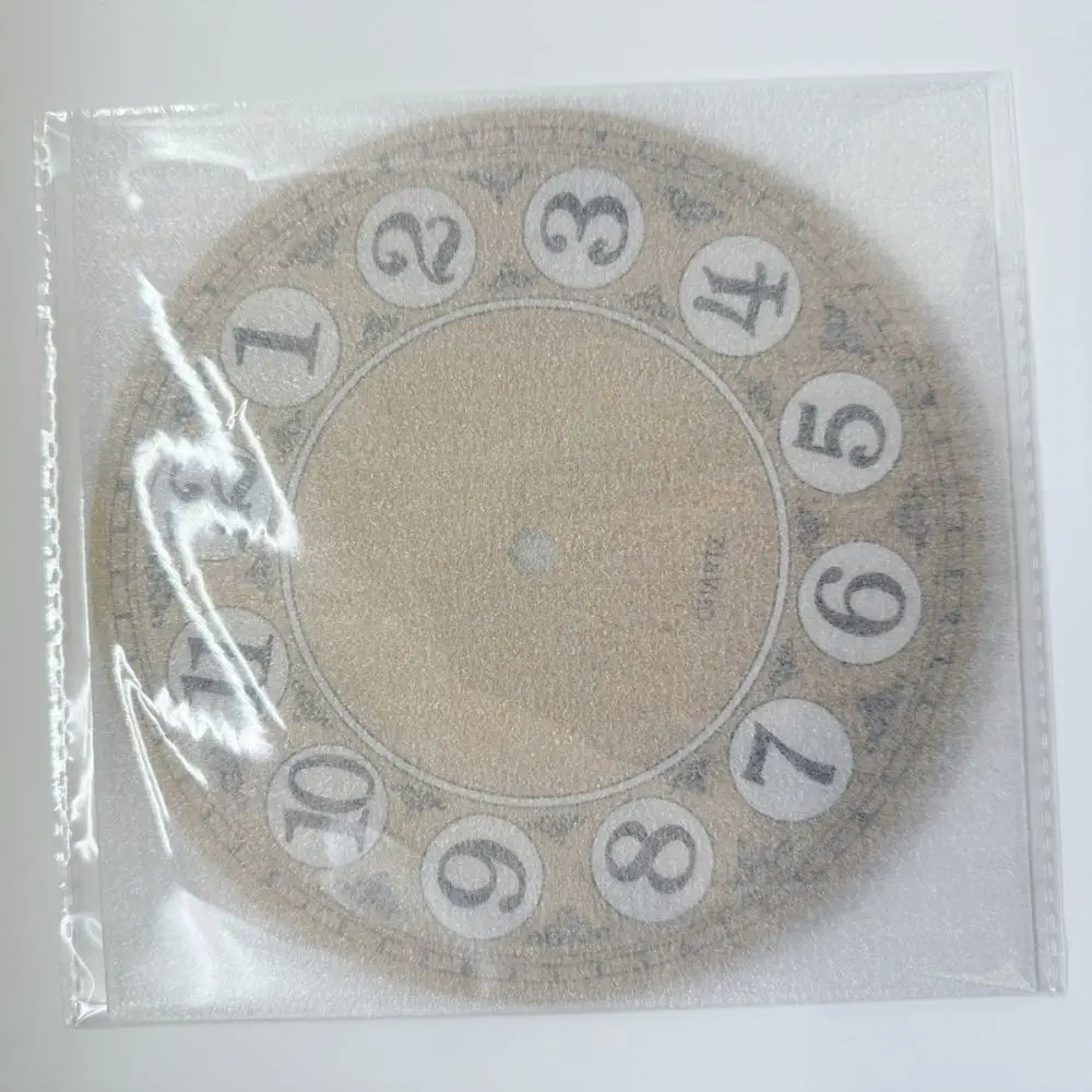 180mm Vintage Metal Clock Face Dial Aluminum Plate Modern Arabic Numerals Decorative Circular Craft Custom Accessory