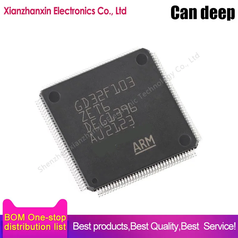 1~5PCS/LOT  GD32F103ZET6 GD32F103 103ZET6 LQFP144 Microcontroller chips in stock