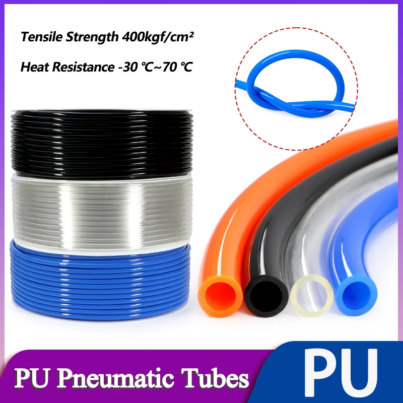 

1~10M PU Air Hose Pneumatic Tube 2mm 4mm 6mm 8mm 10mm 12mm 14mm 16mm Pipe Petrol Fuel Line Hose For Compressor Polyurethane Tube