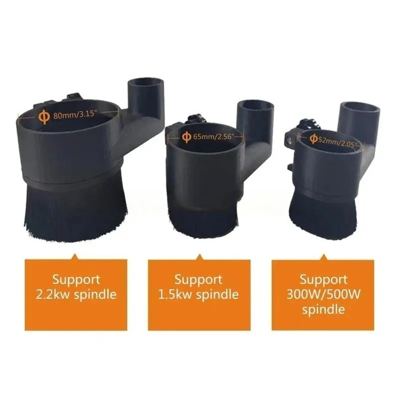 

CNC Engraving Machine Spindle Brush Dustproof Brush 52/65/80mm Brush Vacuum Cleaner for CNC Router 775 300/500W Spindle Motor