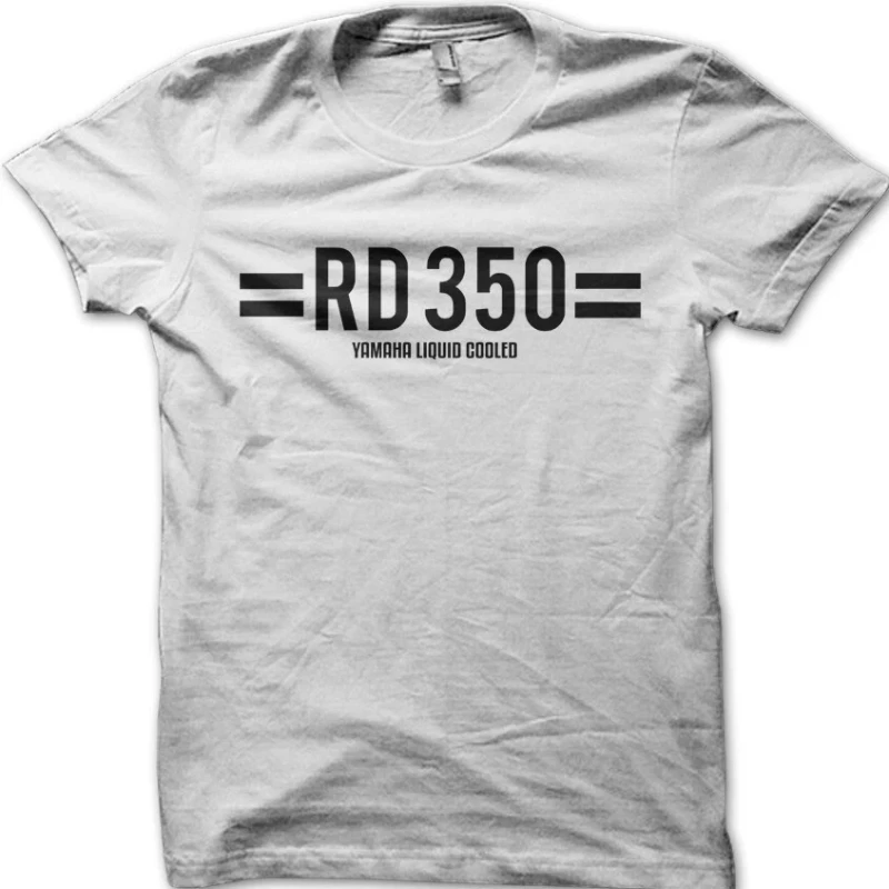 RD350 صانع الأرملة ياماها دراجة نارية السائق ريترو خمر تي شيرت مطبوع 9044