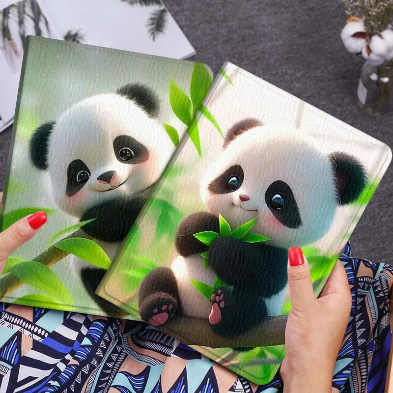 

Panda Bamboo Cartoon Cute Gift For Xiaomi Redmi Mi Poco Pad 2 5 6s 7 7s Ultra Pro Max 14 12.4 12.1 inch Soft Tablet Case