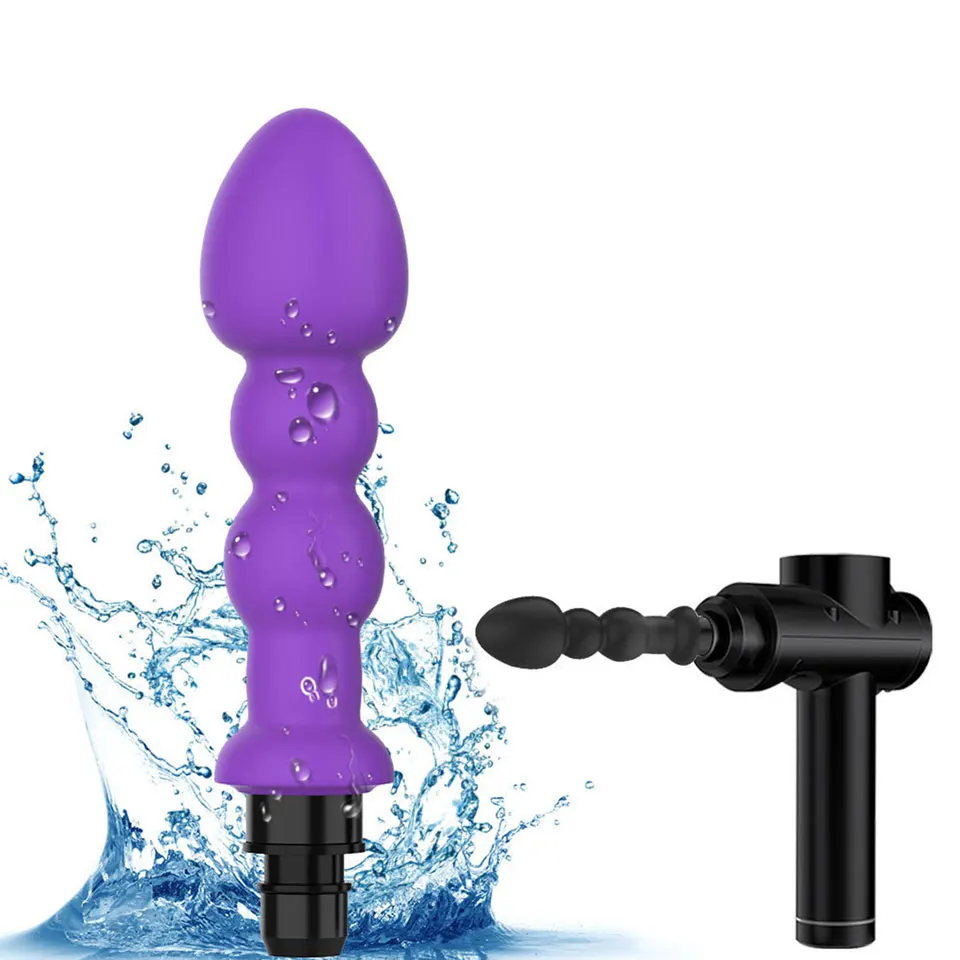 Female Masturbator Fascia Gun Adapter Attachements  Massage Head to silicone Dildo Sex Toys for Women Vibrators Penis Masturbati