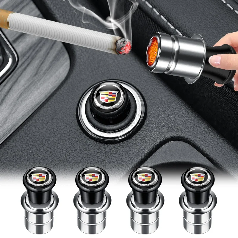 Isqueiro Portátil Sem Chama de Metal 12V para Carro, à Prova de Vento, para Cadillac ATS BLS CT4 CT6 CTS ESCALADE STS XLR XT4 XT5 XTS SLS